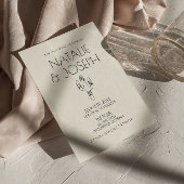 Westerne Retro Hand Getrokken Cactus Modern Bruilo Kaart