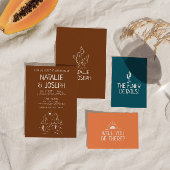 Westerne Retro Hand getrokken woestijn moderne bru Kaart