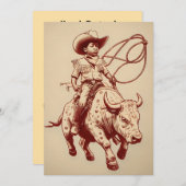  Westerne Ride Proud Little Cowboy Kaart (Voorkant / Achterkant)