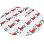 Westerne rode cowboylaars en snoepstokken kerstboom rok (Gekanteld)