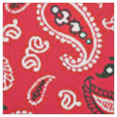 Westerne rode paisley stof (Swatch)
