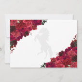 Westerne rode rozen Charro Quinceañera Save The Da Kaart (Achterkant)