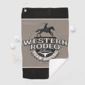 Westerne Rodeo ADD NAME Old West Steer Roping Rope Golfhanddoek (Insitu)
