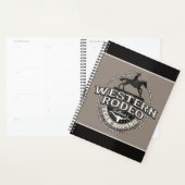Westerne Rodeo ADD NAME Old West Steer Roping Rope Planner (Display)