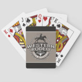 Westerne Rodeo ADD NAME Old West Steer Roping Rope Pokerkaarten (Achterkant)