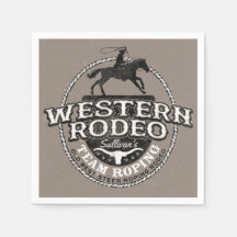 Westerne Rodeo ADD NAME Old West Steer Roping Rope