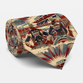 Westerne Rodeo Arena Cowboy Cowgirl Rodeo Team Stropdas (Opgerold)