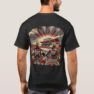 Westerne Rodeo Arena Cowboy Cowgirl Rodeo Team T-shirt