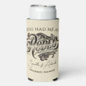 Westerne  Rodeo Black Bruids Paren Douche Seltzer Blikjeskoeler (Seltzer Achterkant)