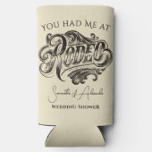 Westerne  Rodeo Black Bruids Paren Douche Seltzer Blikjeskoeler (Achterkant)