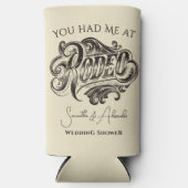 Westerne  Rodeo Black Bruids Paren Douche Seltzer Blikjeskoeler (Voorkant)