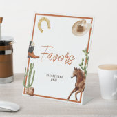 Westerne Rodeo Boy Shower Favorieten Reclamebord Met Voetstuk (Insitu)