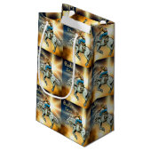 Westerne Rodeo Bronc Rider Gift Bag Klein Cadeauzakje (Achterkant Gekanteld)