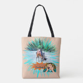 Westerne Rodeo Bronc Rider niet eerst Rodeo Tote Bag (Achterkant)