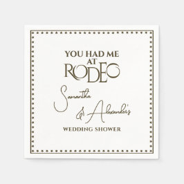 Westerne Rodeo bruidsparen huwelijksdouche Servet