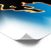 Westerne Rodeo Bucking Bronco Horse and Cowboy Poster (Hoek)