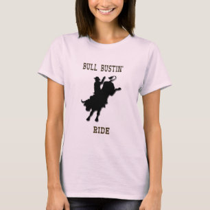 Westerne Rodeo "Bull Bustin", dames T Shirt