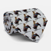 Westerne Rodeo Bull Riding Mannen Necktie Stropdas (Opgerold)