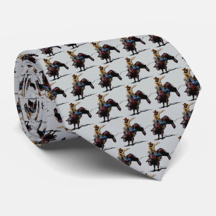 Westerne Rodeo Bull Riding Mannen Necktie Stropdas