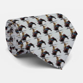 Westerne Rodeo Bull Riding Mannen Necktie Stropdas (Opgerold)