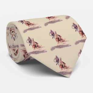Westerne Rodeo Calf Roper Necktie Stropdas