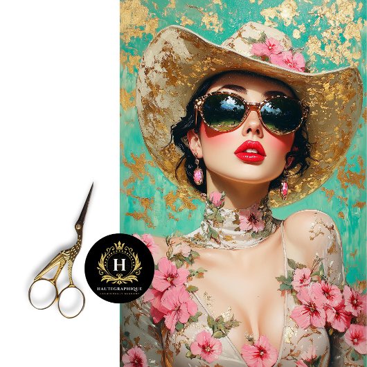 Westerne Rodeo Chic Decoupage Tissuepapier