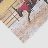 Westerne Rodeo Country Horse Riding Art Tissuepapier (Detail)