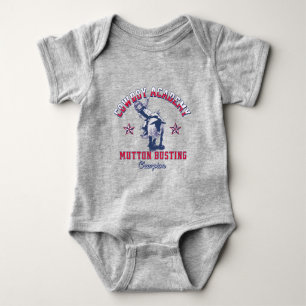 Westerne Rodeo Cowboy Academy Mutton Busting Kinde Romper