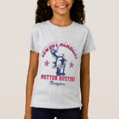 Westerne Rodeo Cowboy Academy Mutton Busting Kinde T-shirt (Voorkant)