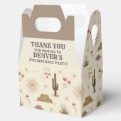 Westerne Rodeo Cowboy Birthday Party Bedankdoosjes (Geopend)