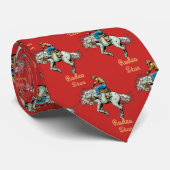 Westerne Rodeo Cowboy Bronc Rider Necktie Stropdas (Opgerold)