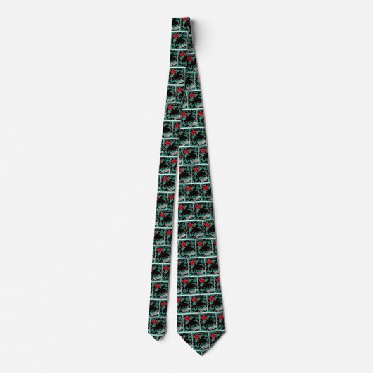 Westerne Rodeo Cowboy Bronc Rider Necktie Stropdas (Achterkant)