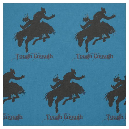 Westerne Rodeo Cowboy Bronc Riding Stof (Swatch)