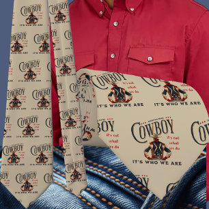 Westerne Rodeo Cowboy Bucking Horse Het is wie we Stropdas