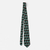 Westerne Rodeo Cowboy Bull Riding Necktie Stropdas (Achterkant)
