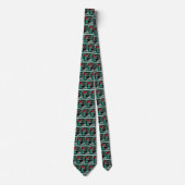 Westerne Rodeo Cowboy Bull Riding Necktie Stropdas (Voorkant)