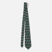 Westerne Rodeo Cowboy Bull Riding Necktie Stropdas (Achterkant)