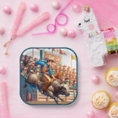 Westerne Rodeo Cowboy Bull Riding Papieren Bordje (Feest)