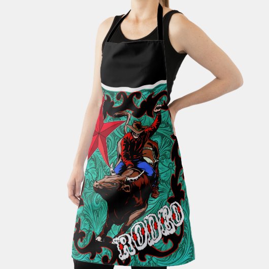 Westerne Rodeo Cowboy Bull Riding Schort (Insitu)