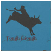 Westerne Rodeo Cowboy Bull Riding Stof (Close Up)