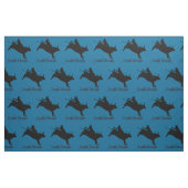 Westerne Rodeo Cowboy Bull Riding Stof (Fat Quarter)