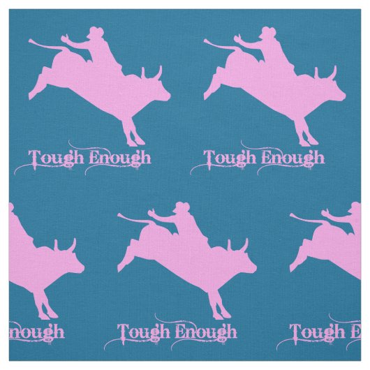 Westerne Rodeo Cowboy Bull Riding Stof (Swatch)