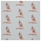 Westerne Rodeo Cowboy Calf Roping Print Stof (Swatch)