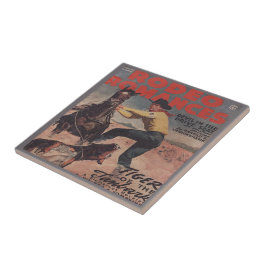 Westerne Rodeo Cowboy Calf Roping Rodeo Romance Tegeltje