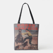 Westerne Rodeo Cowboy Calf Roping Rodeo Romance Tote Bag (Achterkant)