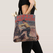 Westerne Rodeo Cowboy Calf Roping Rodeo Romance Tote Bag (Dichtbij)