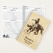Westerne Rodeo Cowboy Chuck Wagon Recepten Notitieboek (Binnen)