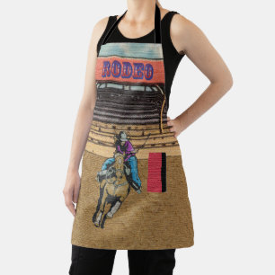Westerne Rodeo Cowboy Cowgirl Barrel Racing Apron Schort