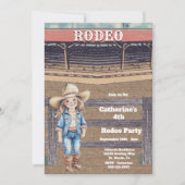 Westerne Rodeo Cowboy/Cowgirl Gepersonaliseerde Ve Kaart (Voorkant)