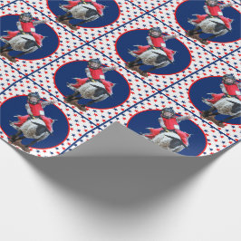 Westerne Rodeo Cowboy Cowgirl Mutton Busting Cadeaupapier